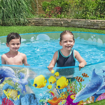 BESTWAY Παιδική Πισίνα Fill ‘N Fun Odyssey με Σταθερά Τοιχώματα και Σχέδιο Ωκεανού 55031_26 3+ Ετών