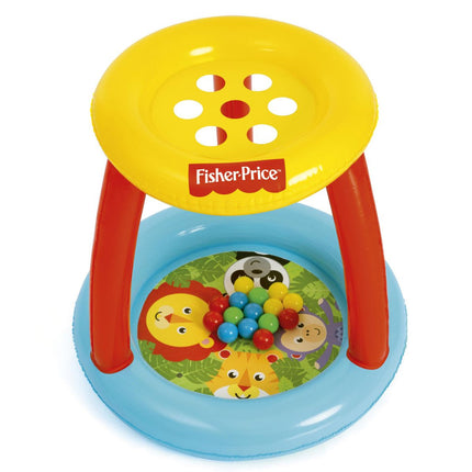 Bestway Fisher-Price® Παιδική Φουσκωτή Μπαλοπισίνα Animal Friends 89x84cm με 15 Μπαλάκια 93541 2+ Ετών