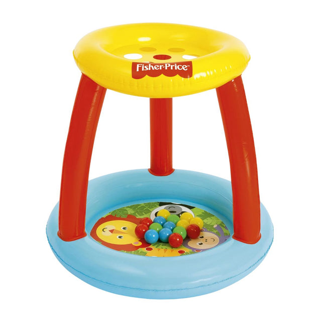 Bestway Fisher-Price® Παιδική Φουσκωτή Μπαλοπισίνα Animal Friends 89x84cm με 15 Μπαλάκια 93541 2+ Ετών