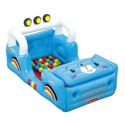 Bestway Fisher-Price® Παιδικό Φουσκωτό Μπαλοπισίνα Safari Jeep 117x76x61cm με 25 Μπαλάκια 93577 2+ Ετών