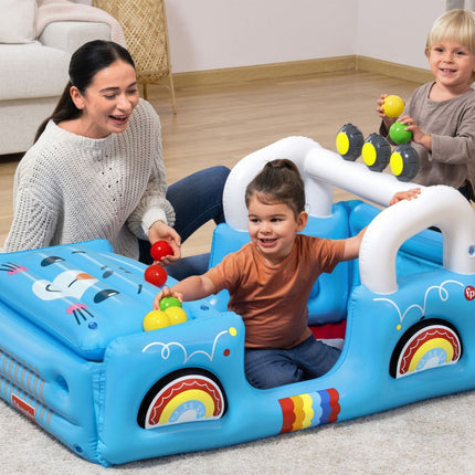 Bestway Fisher-Price® Παιδικό Φουσκωτό Μπαλοπισίνα Safari Jeep 117x76x61cm με 25 Μπαλάκια 93577 2+ Ετών