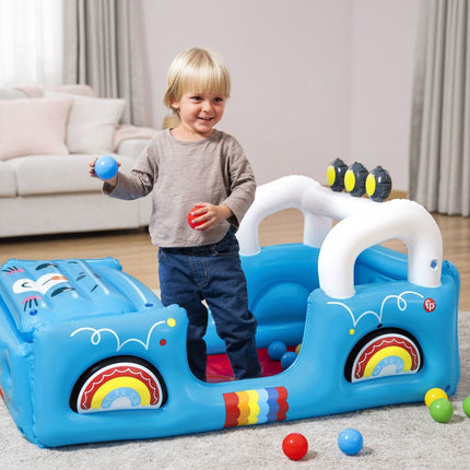 Bestway Fisher-Price® Παιδικό Φουσκωτό Μπαλοπισίνα Safari Jeep 117x76x61cm με 25 Μπαλάκια 93577 2+ Ετών