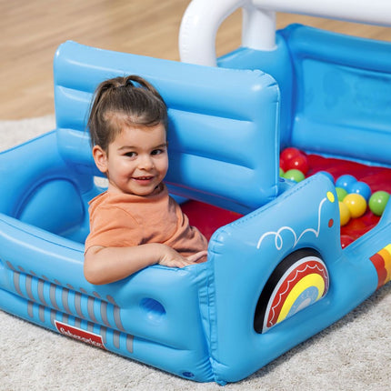 Bestway Fisher-Price® Παιδικό Φουσκωτό Μπαλοπισίνα Safari Jeep 117x76x61cm με 25 Μπαλάκια 93577 2+ Ετών