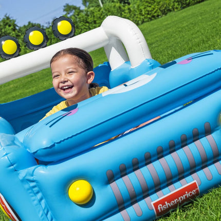 Bestway Fisher-Price® Παιδικό Φουσκωτό Μπαλοπισίνα Safari Jeep 117x76x61cm με 25 Μπαλάκια 93577 2+ Ετών