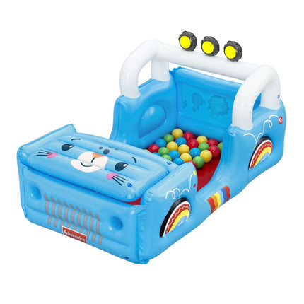 Bestway Fisher-Price® Παιδικό Φουσκωτό Μπαλοπισίνα Safari Jeep 117x76x61cm με 25 Μπαλάκια 93577 2+ Ετών