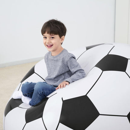 BESTWAY Φουσκωτή Πολυθρόνα Ποδοσφαίρου Beanless 114x112x66 cm 6+ Ετών