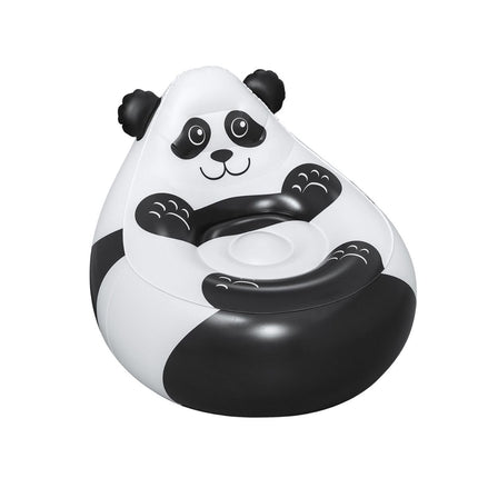 BESTWAY Cozy Critters Φουσκωτή Παιδική Πολυθρόνα Panda 72x72x64 cm 3+ Ετών Καφέ