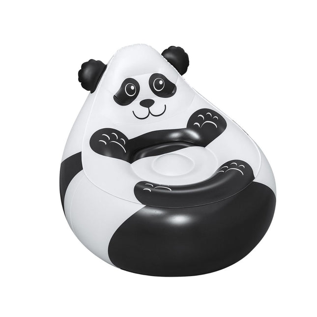 BESTWAY Cozy Critters Φουσκωτή Παιδική Πολυθρόνα Panda 72x72x64 cm 3+ Ετών Καφέ