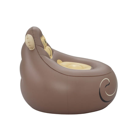 BESTWAY Cozy Critters Φουσκωτή Παιδική Πολυθρόνα Μαϊμού 72x72x64 cm 3+ Ετών Καφέ