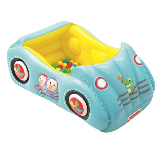 BESTWAY Fisher-Price Φουσκωτό Αυτοκινητάκι 119 x 79 x 51 cm με 25 Χρωματιστές Μπάλες