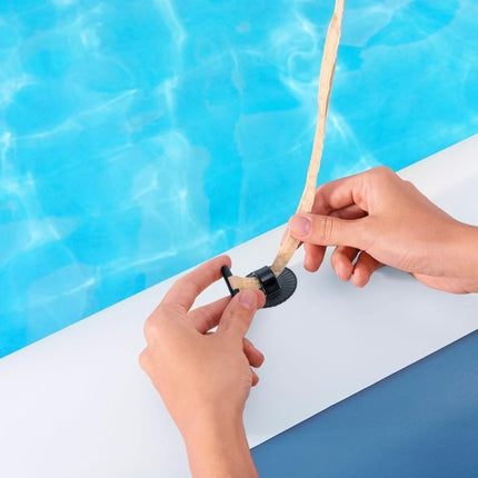 BESTWAY Οικογενειακή Πισίνα 254x178x140cm με Αποσπώμενο Σκίαστρο για Άνεση, Δροσιά & Προστασία στον Ήλιο