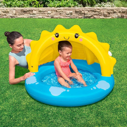 BESTWAY Παιδική Πισίνα Sunny Days με Σκίαστρο για Άνεση & Προστασία στον Καλοκαιρινό Ήλιο