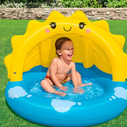 BESTWAY Παιδική Πισίνα Sunny Days με Σκίαστρο για Άνεση & Προστασία στον Καλοκαιρινό Ήλιο