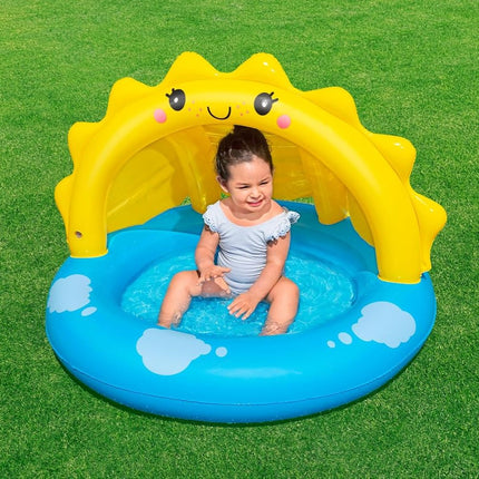 BESTWAY Παιδική Πισίνα Sunny Days με Σκίαστρο για Άνεση & Προστασία στον Καλοκαιρινό Ήλιο