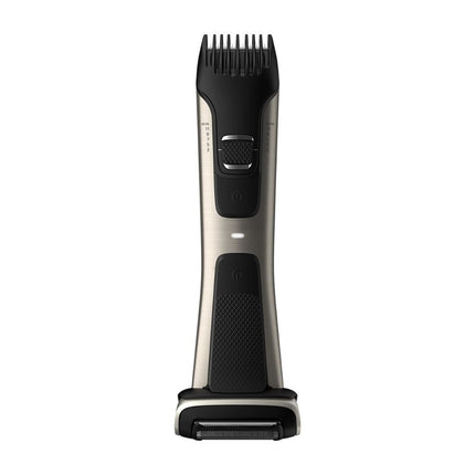 PHILIPS Bodygroom Series 7000 Επαναφορτιζόμενη Ξυριστική Μηχανή Σώματος με Διπλή Κεφαλή, 4D Τεχνολογία, Υποαλλεργικό Πλέγμα, Ρυθμιζόμενη Χτένα, Αδιάβροχη & έως 80 Λεπτά Λειτουργίας BG7025/15
