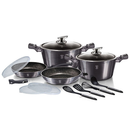 Berlinger Haus Cookset 13pcs Metallic Dark Grey BH-7059
