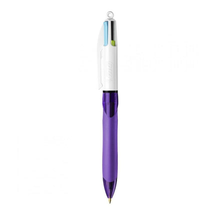 BIC 4 Colours Grip Fashion Στυλό 1,0 mm με 4 Μοντέρνα Χρώματα και Άνετη Λαβή