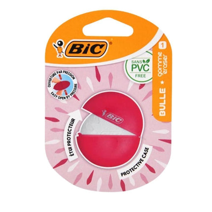 BIC Bulle Eraser Γόμα χωρίς PVC με Προστατευτική Θήκη