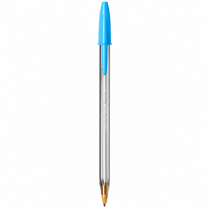 BIC Cristal Fun Στυλό 1,6 mm σε 4 Χρώματα, 4 Τεμάχια B-524173 Ροζ, Μωβ, Γαλάζιο & Λαχανί
