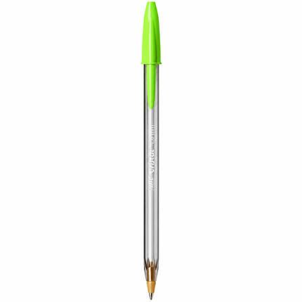 BIC Cristal Fun Στυλό 1,6 mm σε 4 Χρώματα, 4 Τεμάχια B-524173 Ροζ, Μωβ, Γαλάζιο & Λαχανί
