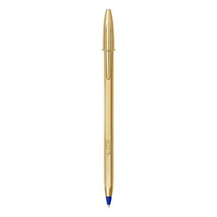 BIC Cristal Shine Gold Στυλό 1.0mm Μπλε Μελάνι με Κομψό Χρυσό Σώμα