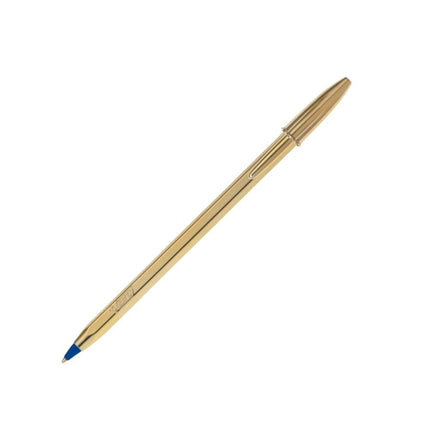 BIC Cristal Shine Gold Στυλό 1.0mm Μπλε Μελάνι με Κομψό Χρυσό Σώμα