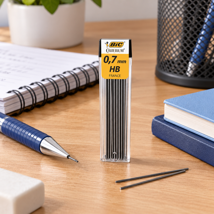 BIC Criterium Ανταλλακτικές Μύτες Μηχανικού Μολυβιού HB 0,7mm 2 Τεμάχια B-827076