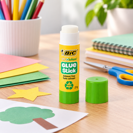 BIC ECOlutions Glue Stick Κόλλα Στικ 21g για Χαρτί, Χαρτόνι & Φωτογραφίες B-892345 Λευκή