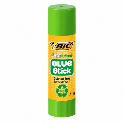 BIC ECOlutions Glue Stick Κόλλα Στικ 21g για Χαρτί, Χαρτόνι & Φωτογραφίες B-892345 Λευκή