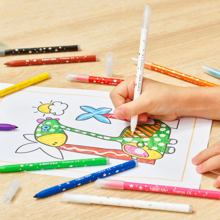 BIC Kids Colour & Erase Μαρκαδόροι Ζωγραφικής με Διορθωτές Σετ 12 Τεμαχίων 880507