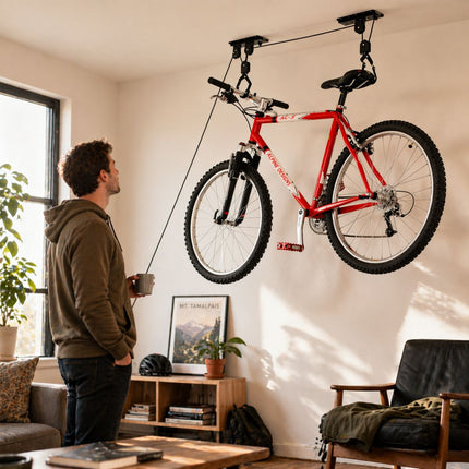 Bicycle GearΑνυψωτικό Ποδηλάτου Οροφής με Τροχαλία και Σχοινί έως 20kg