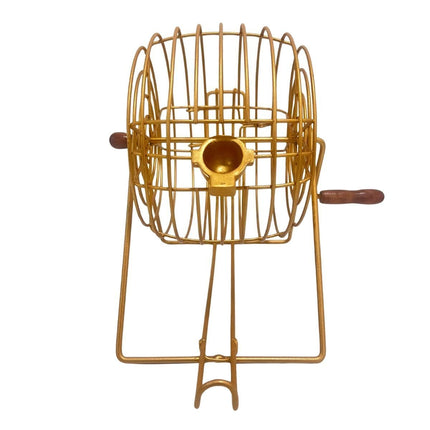 BINGO Επιτραπέζιο Παιχνίδι Πλήρες Σετ με Μεταλλικό Κλωβό & Ξύλινες Μπίλιες 6+ Ετών