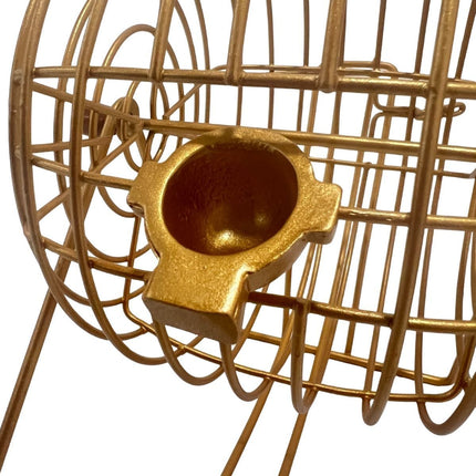 BINGO Επιτραπέζιο Παιχνίδι Πλήρες Σετ με Μεταλλικό Κλωβό & Ξύλινες Μπίλιες 6+ Ετών