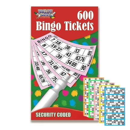 Bingo Σετ 600 Κάρτες 1 Τεμάχιο