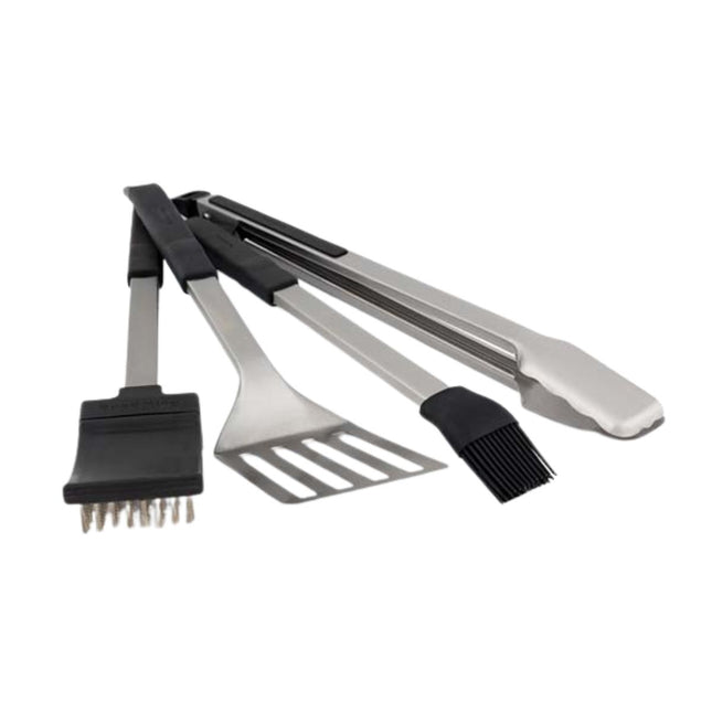 Broil King Baron Σετ Εργαλείων BBQ με Σπάτουλα, Λαβίδα και Βούρτσες 4 Τεμάχια 64003