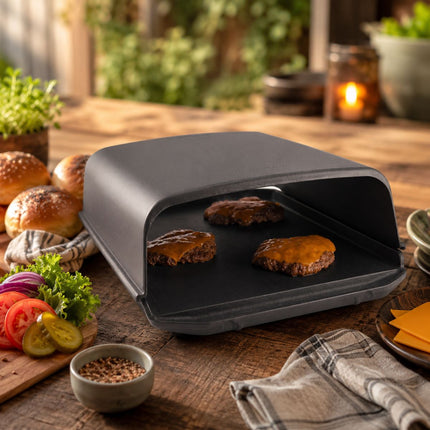 Broil King Μαντεμένιο Καπάκι Ψησίματος για Πίτσα, Τυρί & Ομοιόμορφο Ψήσιμο 69900 Μαύρο