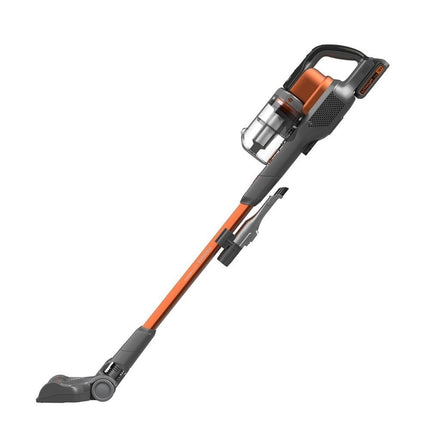 Black & Decker Σετ 2σε1 Επαναφορτιζόμενη Σκούπα & Σκουπάκι με 2 Μπαταρίες 2.0 Ah, Φορτιστή και Βαλιτσάκι Μεταφοράς BHFEV182C-QW