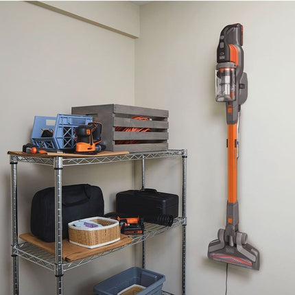 Black & Decker Σετ 2σε1 Επαναφορτιζόμενη Σκούπα & Σκουπάκι με 2 Μπαταρίες 2.0 Ah, Φορτιστή και Βαλιτσάκι Μεταφοράς BHFEV182C-QW