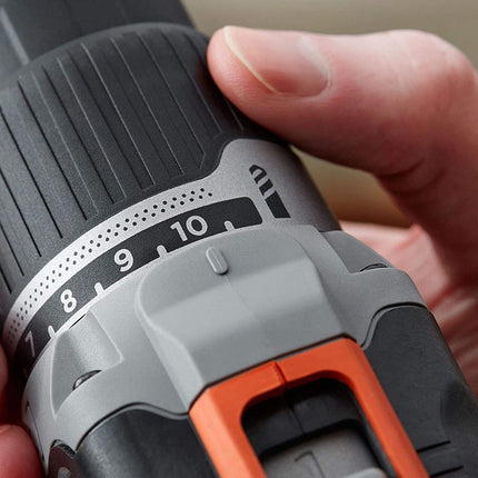 Black & Decker Σετ Κρουστικό Δραπανοκατσάβιδο Μπαταρίας 18V με 2 Μπαταρίες 1.5Ah, Φορτιστή & Βαλιτσάκι Μεταφοράς