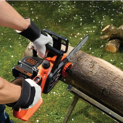 Black & Decker Σετ Αλυσοπρίονο Μπαταρίας 25cm 18V με Μπαταρία 2.0Αh και Φορτιστή GKC1825L20-QW