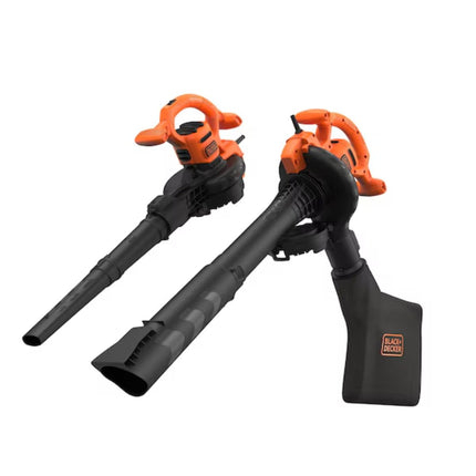 Black & Decker 3-σε-1 Ηλεκτρικός Φυσητήρας, Απορροφητήρας & Τεμαχιστής Φύλλων 2600W BEBLV260-QS