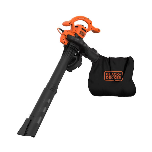 Black & Decker 3-σε-1 Ηλεκτρικός Φυσητήρας, Απορροφητήρας & Τεμαχιστής Φύλλων 2600W BEBLV260-QS
