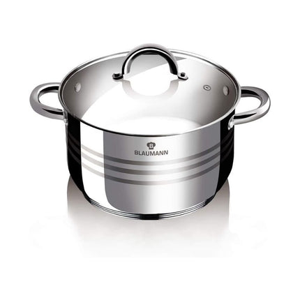 Blaumann BL-3863 Σετ Μαγειρικών Σκευών 6 Τεμαχίων, Ανοξείδωτο Ατσάλι με Πάτο 5 Στρώσεων