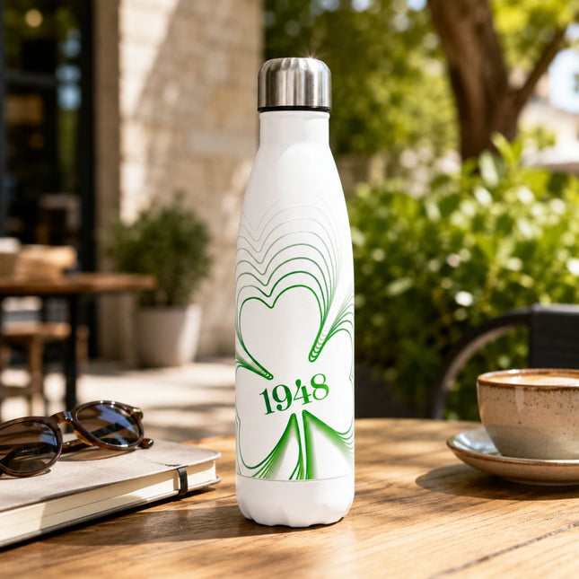 Θέρμος Μπουκάλι 500ml από Ανοξείδωτο Ατσάλι Ομόνοια 1948 Λευκό