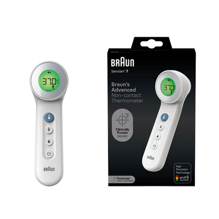 Braun Sensian™ 7 Ψηφιακό Θερμόμετρο Μετώπου 3 σε 1 με Ανέπαφη Μέτρηση, Age Precision® & PositionCheck™
