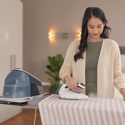 Braun CareStyle 5 Σύστημα Σιδερώματος Πίεσης 7 bar 2400W με Δοχείο 2lt σε Μπλέ