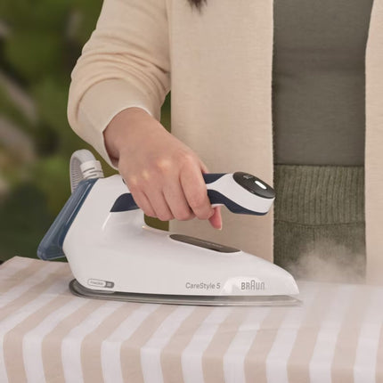 Braun CareStyle 5 Σύστημα Σιδερώματος Πίεσης 7 bar 2400W με Δοχείο 2lt σε Μπλέ