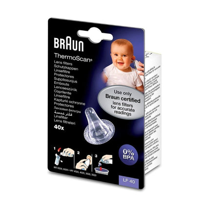 Braun Lens Filters, Υγιεινά Ανταλλακτικά Καλύμματα για Θερμόμετρα ThermoScan
