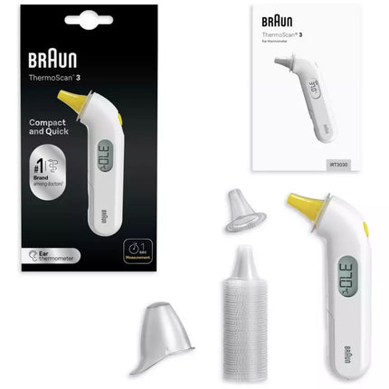 Braun ThermoScan 3 Θερμόμετρο Αυτιού με Μέτρηση σε 1 Δευτερόλεπτο