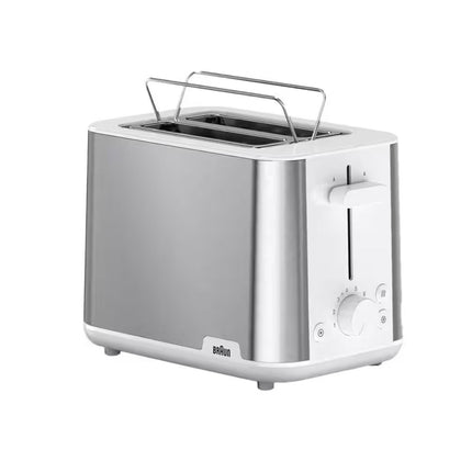 Braun PurShine Φρυγανιέρα 2 Θέσεων 900W με 8 Επίπεδα Ροδίσματος και Ζεστάματος HT1510 Άσπρο